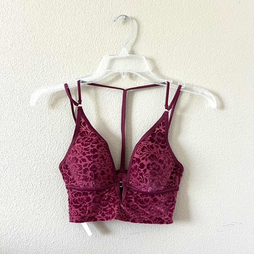 Victoria’s Secret PINK Floral Velvet Bralette